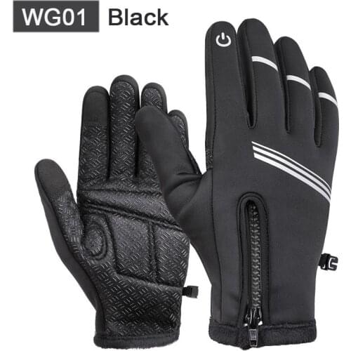 Winter Cycling Gloves Riding Motorcycle Bicycle Fishing for Women Men Black MTB Gloves Sport Touch Screen