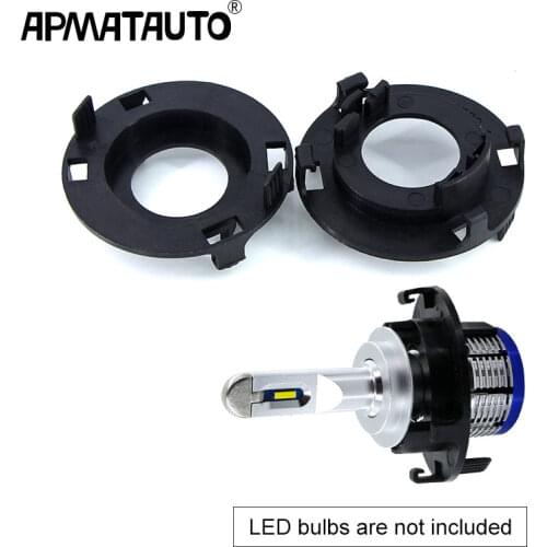 2Pcs H7 For LED Bulbs Headlight Holder Conversion Light Adapter Lamp Base For KIA K6 2016/Hyundai/Tucson