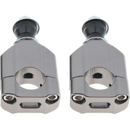 2pcs Front Handle Fat Bar Mount Clamps Riser for 22mm Motorcycle HandleBar- CNC Machined, 2 Colors