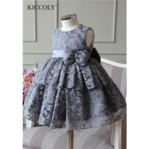 2017 New Summer Girl Princess Dress 2T-12T Lace Tutu Birthday Baby Girl Dresses Moderator Piano Performance Dress For Girls