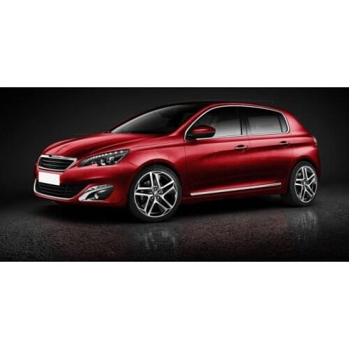 For Peugeot 308 Chrome Door Side Streamer 2015 2016 2017 2018 2019 2020 and 4 Pieces Car Accessories Special Chrome Accessory