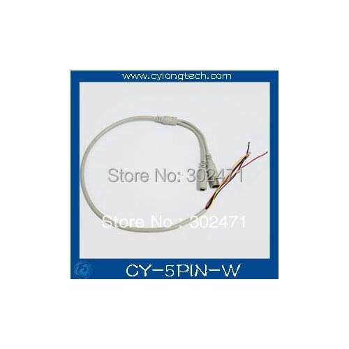 5 Pin(2P 2.0mm 3P 1.5mm) White/Black/Grey Cable for CCTV Camera