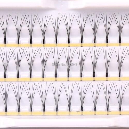 60pcs 8/10/12/14mm Individual Black False Eyelash Cluster Lashes Extension Tool
