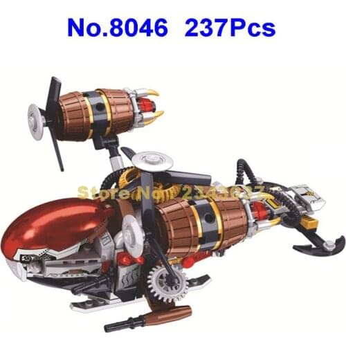 8046 237pcs World War The Age Of Steam Steam Kirov Airship 1 Building Blocks Toy
