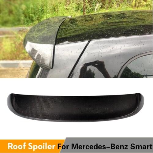 Car Rear Roof Window Wing Lip Spoiler for Mercedes-Benz Smart 2008 - 2013 Carbon Fiber / FRP