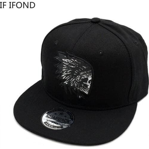 Unisex Baseball Cap Embroidery Skull hats Outdoor Sports hip hop snapbacks flat brim bones adjustable Street dance caps