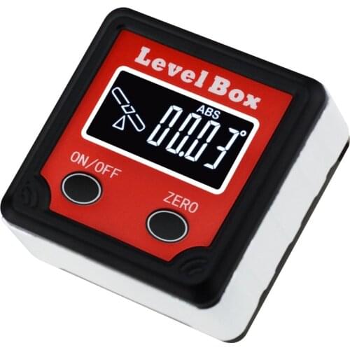 Digital Level Angle Finder Bevel Box Magnetic Base 360deg (4 x 90deg) Protractor Gauge Meter Inclinometer Direction Indicator