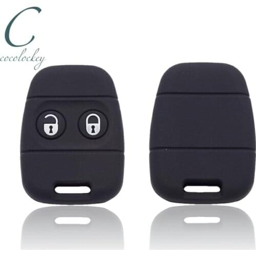 Cocolockey Rubber Silicone Key Cover Fit for Rover MG Land Rover Discovery Freelander ZS ZR 200 400 25 45 Remote 2 Buttons