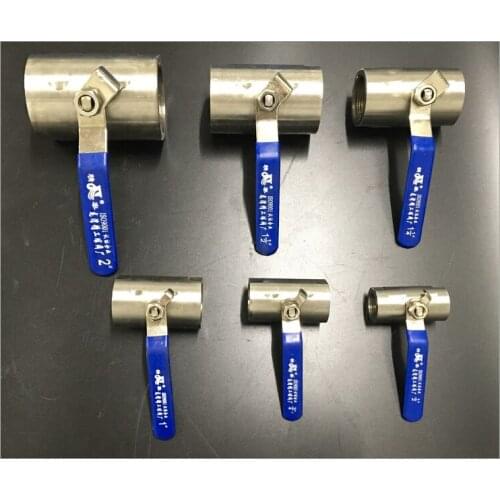 DN40 1 1/2" inch Internal Screw Thread BSP Female Thread Stainless Steel Bore Ball Valve Switch Oil Tap Running Water