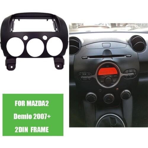 Double Din DVD Stereo Panel Fascia for MAZDA 2 Demio 2007+ Fascia Radio Refitting Dash Mounting Installation Trim Kit