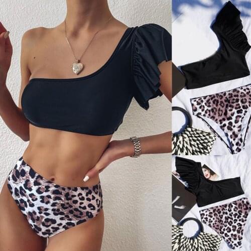 #H30 2020 Sexy Bikini Swimwear Women Swimsuit Push Up Bikini Brazilian Bikini Set Leopard Summer Beach Wear Bathing Suit Female