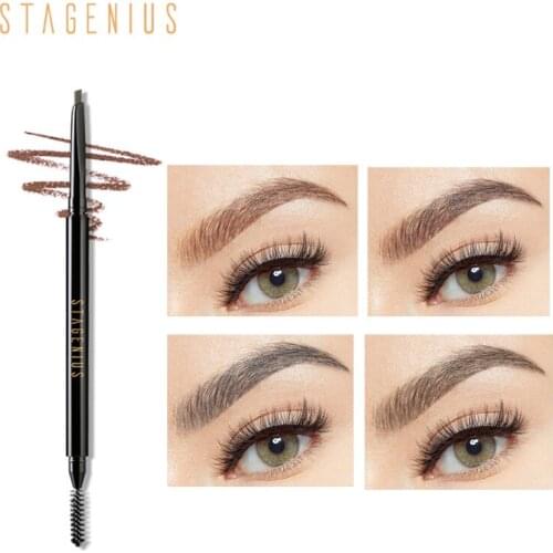STAGENIUS SuperfineTriangular Tip Eyebrow Pencil Waterproof Long Lasting Natural Eyebrow Pen Makeup Beauty Cosmetic Tool