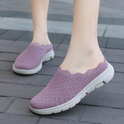 BG Breathable Women Sneakers Summer Sports Shoes Fashion Slip on Flat Sock Shoes Lightweight Casual Running Sneakers for Women