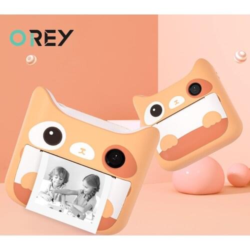 Cute Puppy Instant Print Photo Camera Toys for Kids Professional Childrens Instantane Camera Digital Video Camera With Print