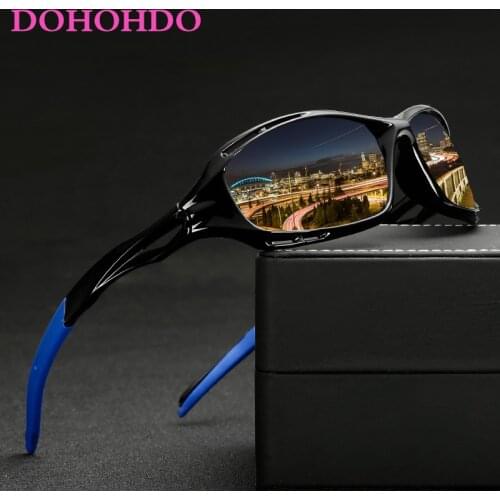 DOHOHDO New Men Glasses Outdoor Sport Mountain Bike Bicycle Glasses Motorcycle Night Driving Sunglasses Fishing Running MTB