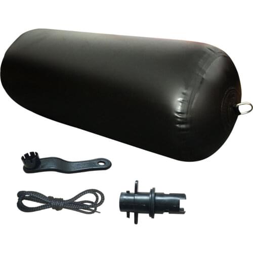 18"x48" Inflatable Marine Boat Fender Dock Bumper with Hanger Line,a Valve Adapter Connector Nozzle and a Valve Handle for Sale