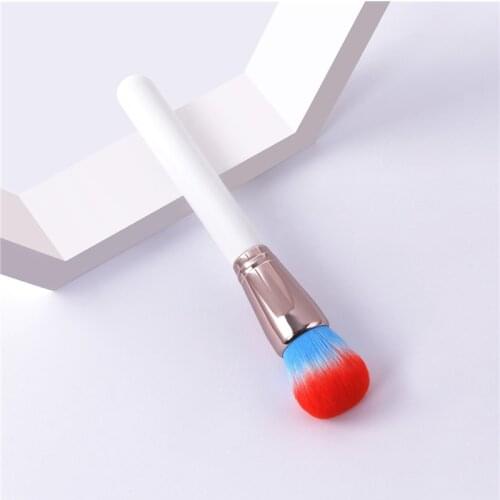 Wholesale 6Pcs Makeup Brush Set White Handle Blue Red Hair Big Brush Eyelash Brush Beauty Cosmetic Tools Easy Use
