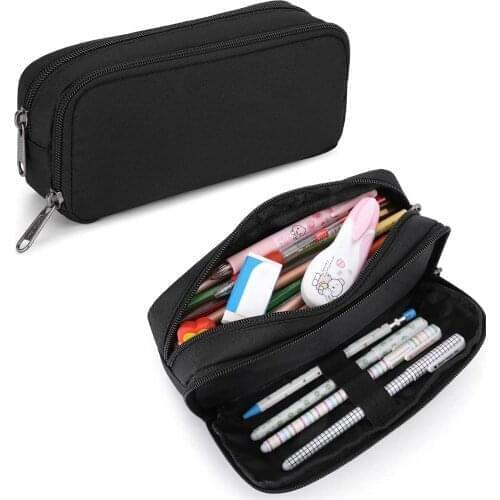 Students Girls Boys Large Capacity Adult Pen Maker Pencil Pouch Office Organizer Simple Durable Multi-functional Pencil Bag
