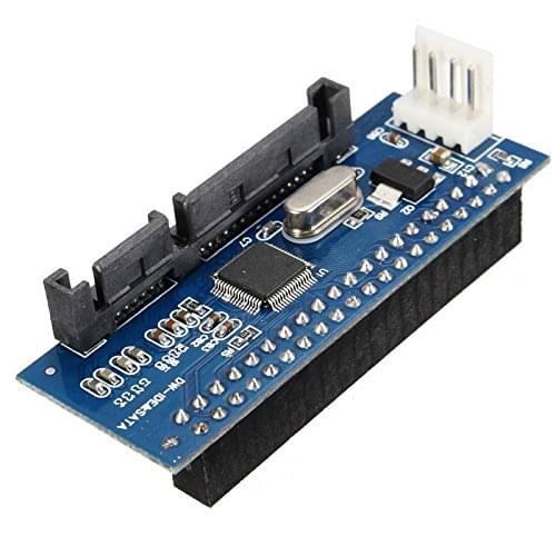 40Pin 3.5 IDE to 7+15 22 pin SATA Male Adapter Internal Hard Drive Card Adapter