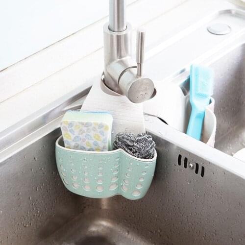 Portable Basket Home Kitchen Hanging Drain Basket Bag Bath Storage Tools Sink Holder Kitchen Accessory