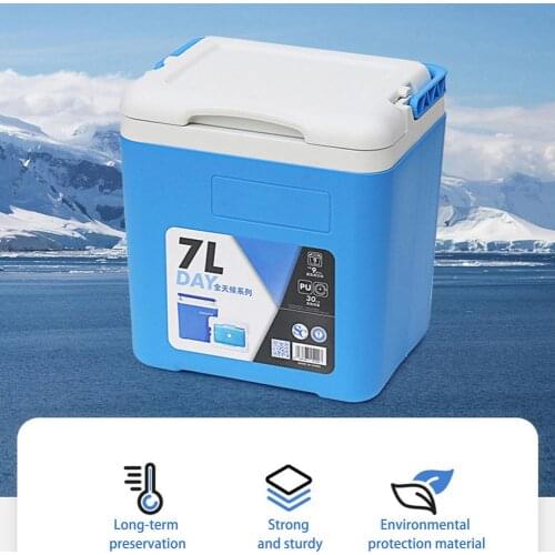 7L Portable Camping Freezer Fridge Small Refrigerator Outdoor Food Drink Storage Ice Box Cooler Picnic Icebox Camping Accessorie