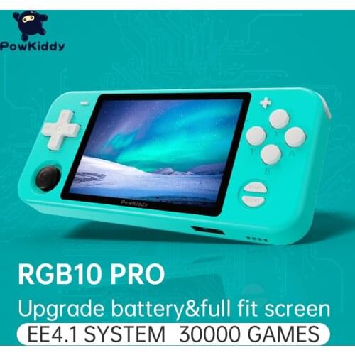 POWKIDDY RGB10Pro Open Source System Handheld Game Console RK3326 Chip 3.5 "Full Fit IPS Screen 3500mAh 3D Rocker Retro Game