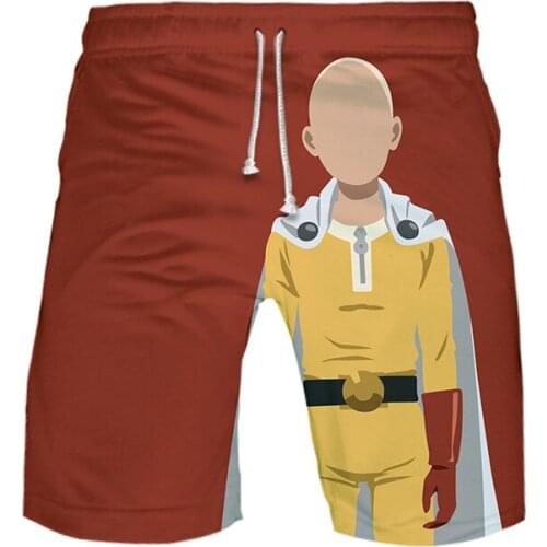 One Punch Man Hero Saitama Oppai 3D Board Shorts Summer New Quick Dry Beach Swiming Shorts Men Hip Hop Short Pants Beach clothes