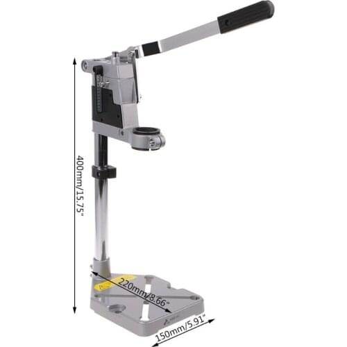 1Set Aluminum Alloy Bench Drill Stand Single-head Electric Drill Holding Base Holder Grinder Accessories Woodworking Tools