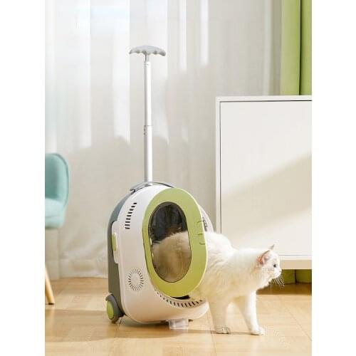 GY Cat Bag Outdoor Portable Summer Large Capacity Cat Trolley Case Pet Backpack Cat Supplies