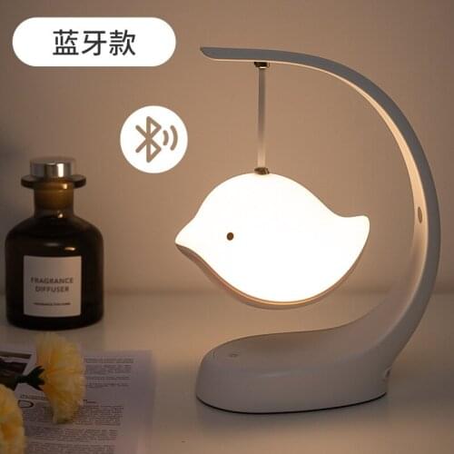 Girl Bird Smart Bluetooth Speaker Small Night Lamp Creative Music Desk Lamp Gift