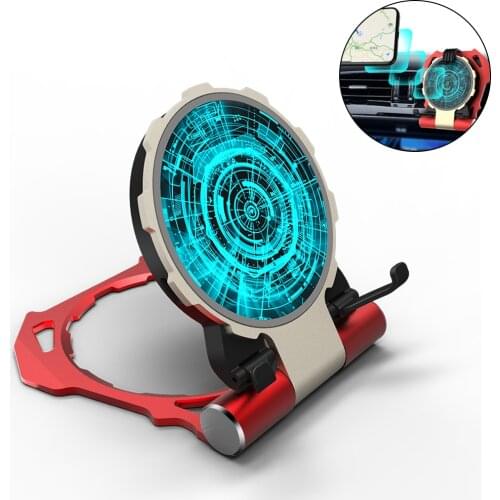 Vertical 10W Iron Man Automotive Qi Wireless Charger for Iphone XS X 11 Folding Desktop Fast Wireless Charging for Samsung S9S8