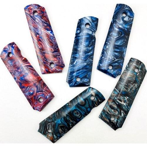 1 pair 1911 Grips Composite Resin Handle Grips Patch Custom Grips CNC Handle Grips Full Size Tactics 1911 Accessories Material