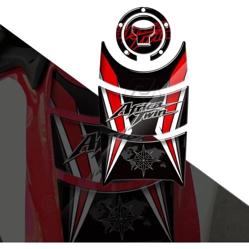 3D Motorcycle Fuel Gas Cap Sticker Tank Pad Protector Case for Honda CRF1000L Africa Twin 2016-2019