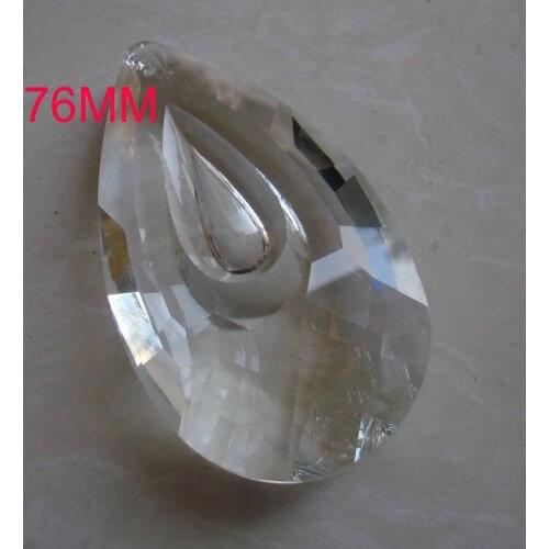 40pcs/lot 76mm Fine crystal lighting accessories crystal trimming pendantsuncatcher crystal prisms glass trimming pendant