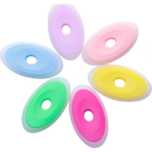 6pcs/Set Neutral Erasable Pen Special Rubber Color Oval Eraser for Erasable Gel Pen Correction Supplies School Office Stationery