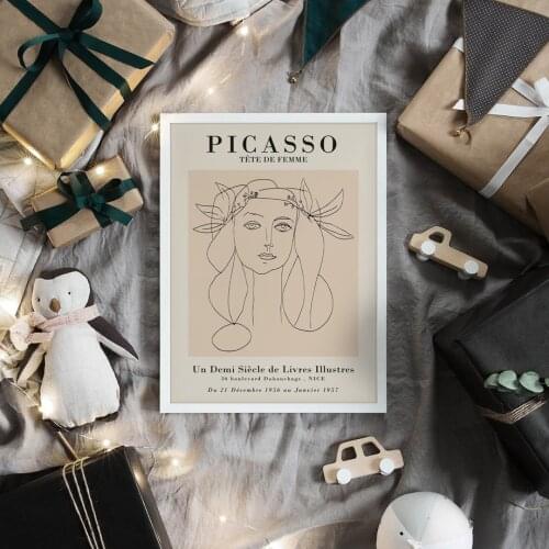 Famous Painter Picasso Abstract Wall Art Print Paper Canvas Painting Modern Nordic Poster Wall Pictures For Living Room Decor