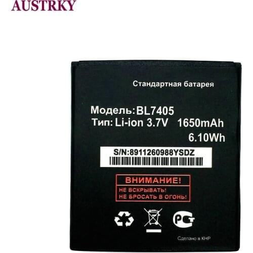 New BL7405 Battery For FLY IQ449 iq449 BL 7405 Phone 1650mAh Baterij Batterie Batteries + Tracking Code