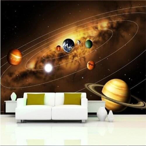 Beibehang Custom wall paper KTV bar 3D Photo Wallpaper modern art universe Star TV backdrop painting for bedroom wall paper