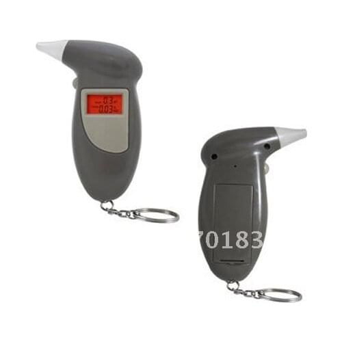 Free shipping! 5pc/lot Breathalyzer with 5pcs mouthpieces and keychain (GT-ALT-07)