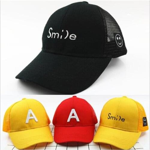 Fashion Letters kids Adjustable Baseball Cap Mesh Hat Baby Boys Girls Sun Hat