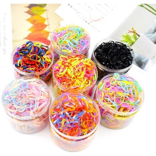 Children Hair Rope Disposable Rubber Band Girls and Babies Flexibility The Boxed Small Hair Loops Without Hurting Adult Headband