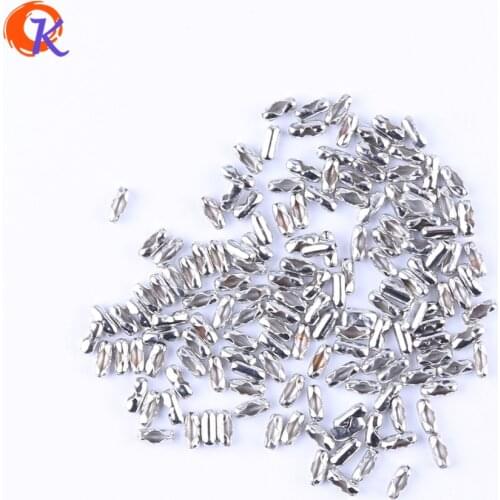 Cordial Design Accessories 200pcs 5*1mm High Quality Rhodium Plated Ball Chain Connector Jewelry Findings CDWB-517845