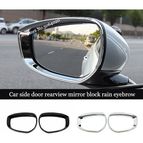 For Mazda 3 2019 2020 Accessories ABS Chrome Car Rearview Mirror Block Rain Eyebrow Cover Trim Exterior Car Styling 2pcs