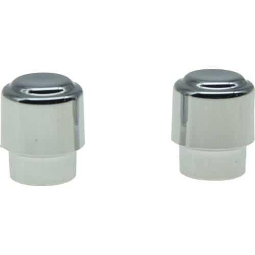 Dopro 2pcs Plastic Guitar Barrel Switch Tip 3 Way Pickup Selector Switch Knob for U.S. Tele Telecaster Chrome