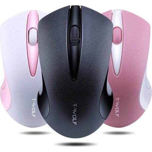Q2 Symmetric Ergonomic Design USB 1200DPI Optical Power Saving Mini 2.4G Wireless Mouse for Laptop Computer PC
