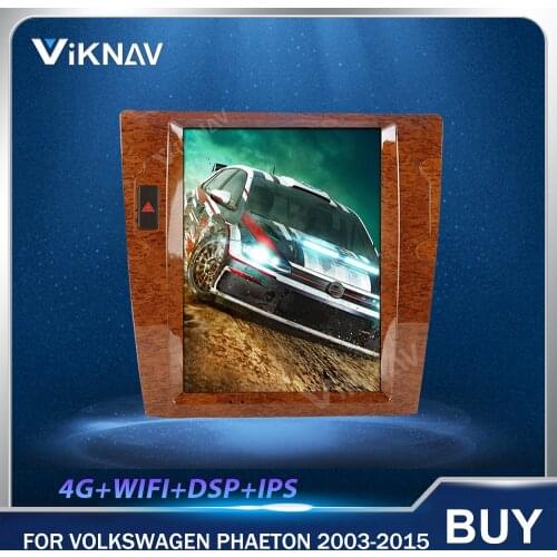 12.1 Inch Android Vertical Screen Car Radio GPS Navigation Heat Unit for Volkswagen Phaeton 2003-2015 Multimedia Player Stereo