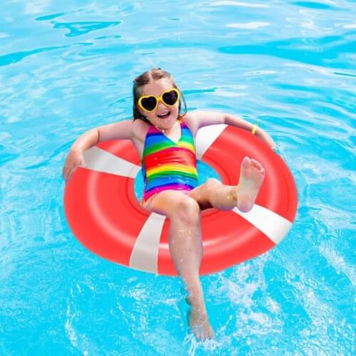 Pool Float Inflatable Swimming Pool Shiny Swim Ring Children Adult Pool Circle Swimming Pool Toys Fruit Swimming Pool Toys