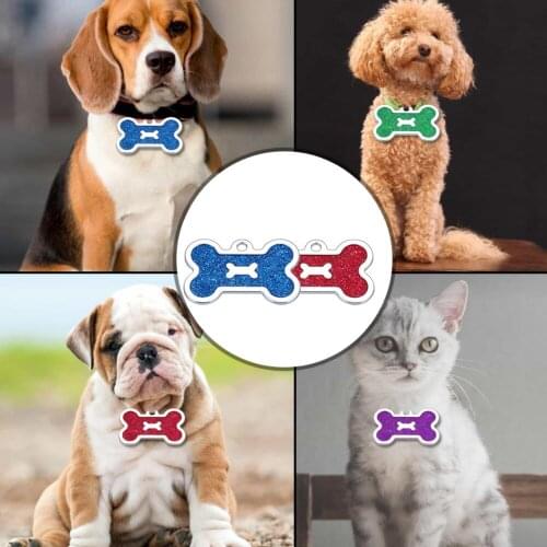 Personalized Anti-lost Dog Collars Name ID Tags Gift for Dog Lovers Pet Collar Tags for Dog Engraved Puppy Tag Pet Accessories