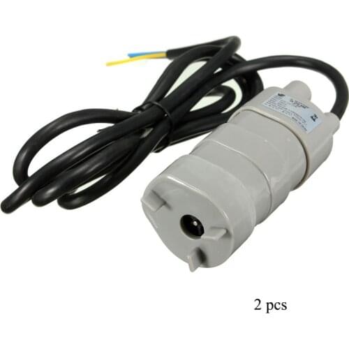 2 pcs 6~12V DC 1.2A Mini Motor Water Pump Micro Submersible 600L/h 12V DC Pump