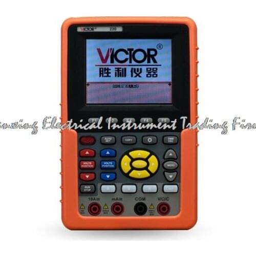 Fast arrival VICTOR 220 Handheld Oscilloscope Portable Multimeter Digital Osciloscopio 20MHz Channel Logic Analyzer USB